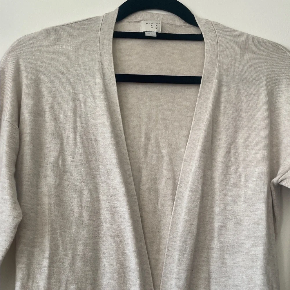 A New Day|Cream Beige Open-Front Cardigan|Small|GUC